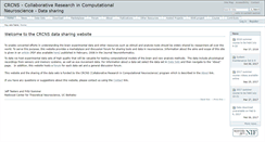 Desktop Screenshot of crcns.org