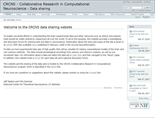 Tablet Screenshot of crcns.org